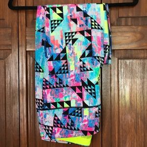 Geometric Neon Leggings